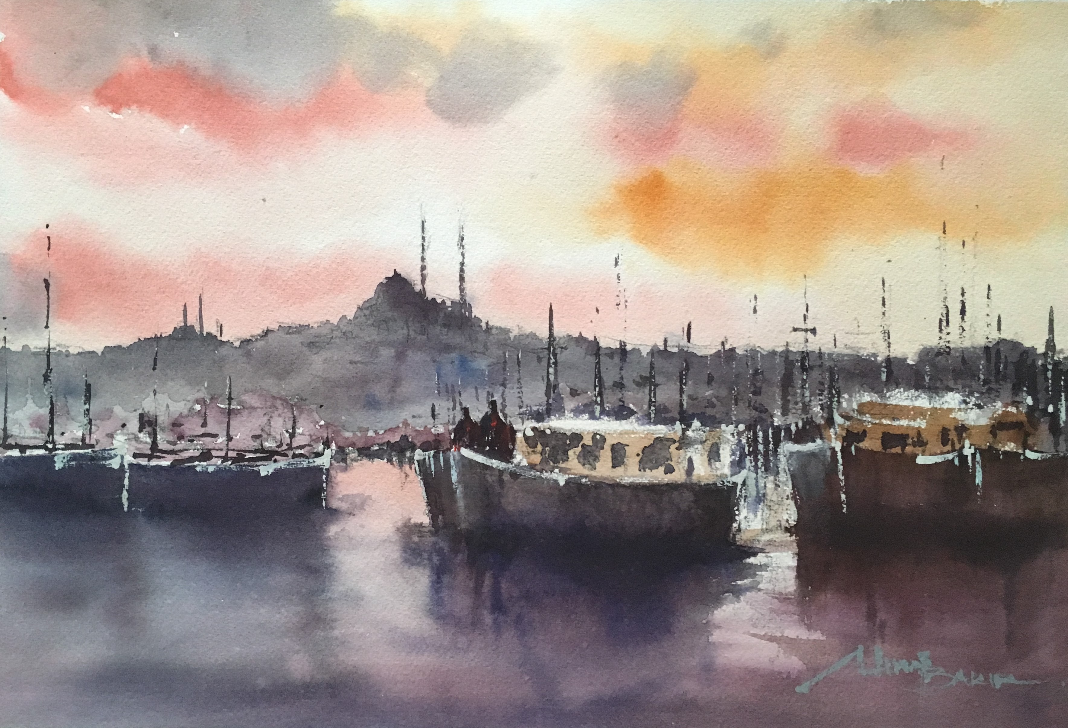 Sulu Boya Çalışması 54